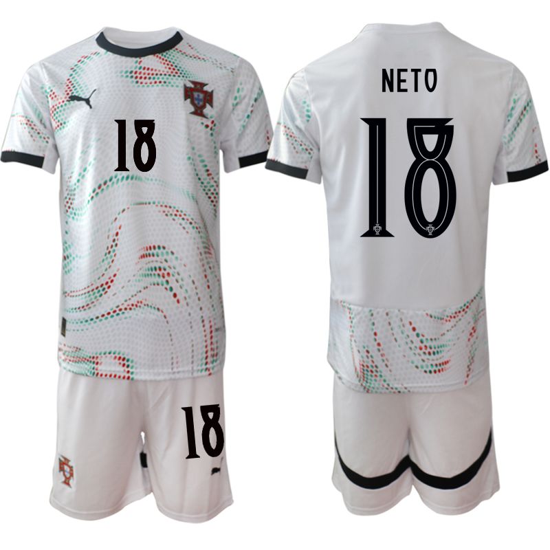 Men 2025-2026 Season Portugal away White #18 Soccer Jersey